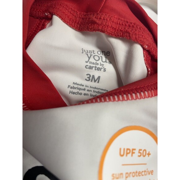 Cute Carters Boys 3M Swim Trunk Matching Shirt 2 Piece Ahoy Matey Pirate Crab - Picture 8 of 9